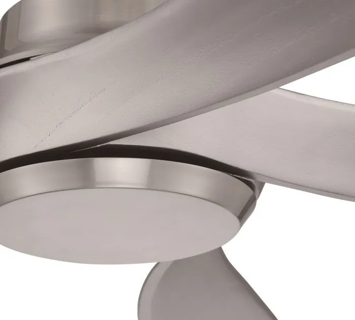 Craftmade 52" Captivate in Brushed Polished Nickel w/ Brushed Nickel Blades Ceiling Fan - CPT52BNK5