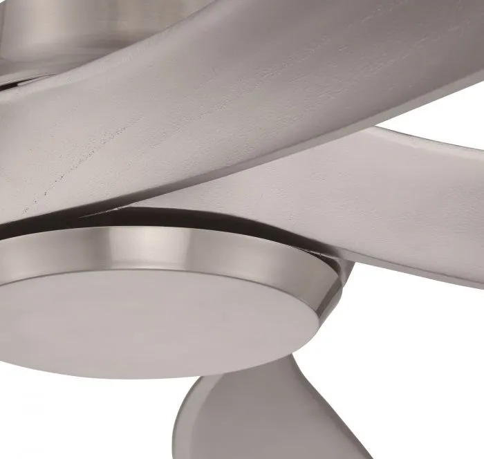 Craftmade 52" Captivate in Brushed Polished Nickel w/ Brushed Nickel Blades Ceiling Fan - CPT52BNK5