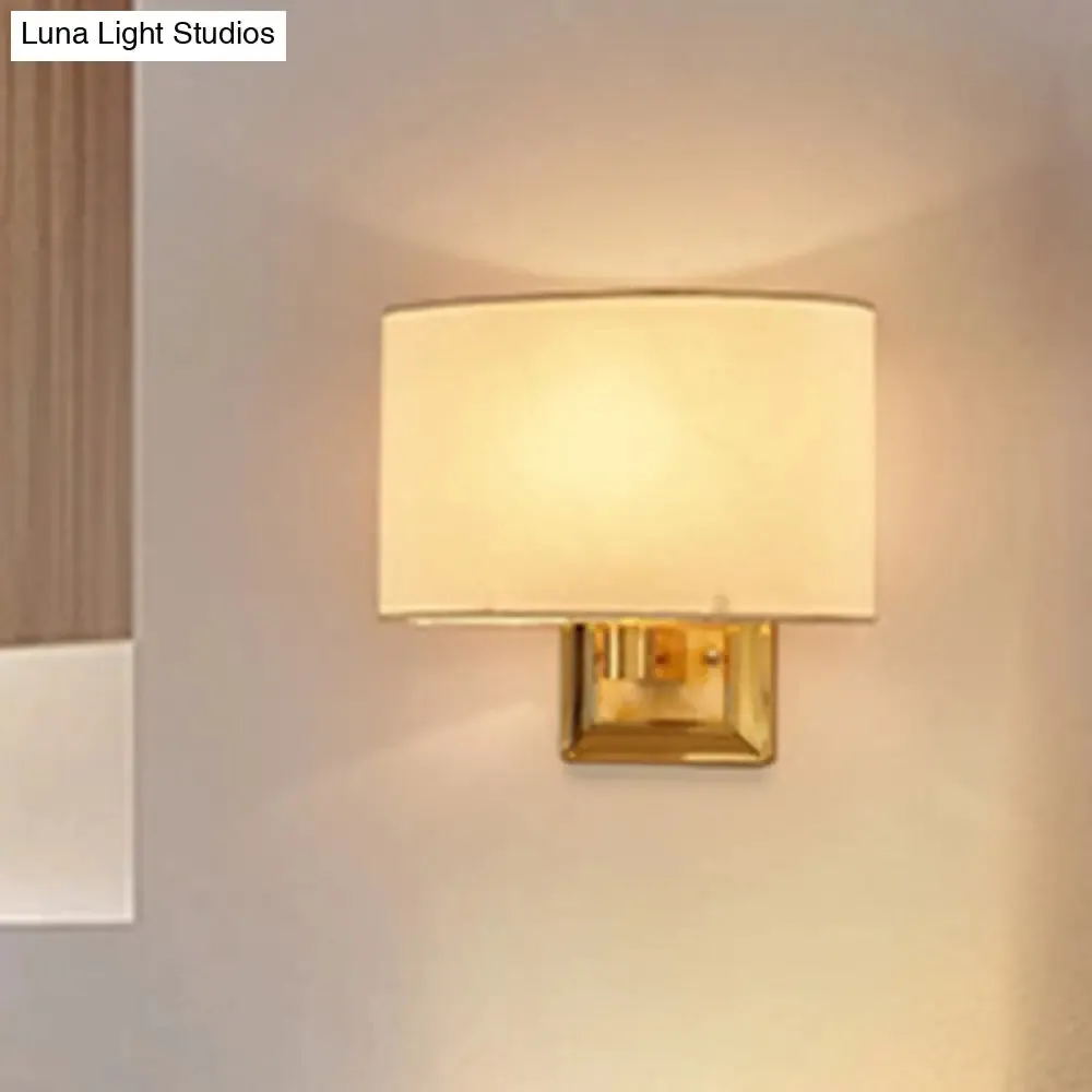 Curved Wall Mounted Lamp: Minimalist 1-Light Sconce Light, Chrome/Gold Finish for Dining Room