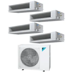 Daikin 4-Zone Concealed Ducted Mini-Split 48000 BTU Heat Pump Air Conditioner 9k   15k   15k   18k - 14.5 SEER2