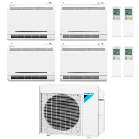 Daikin 4-Zone Floor Standing Ductless Mini-Split 36000 BTU Heat Pump Air Conditioner  9k   9k   9k   15k - 18.1 SEER2