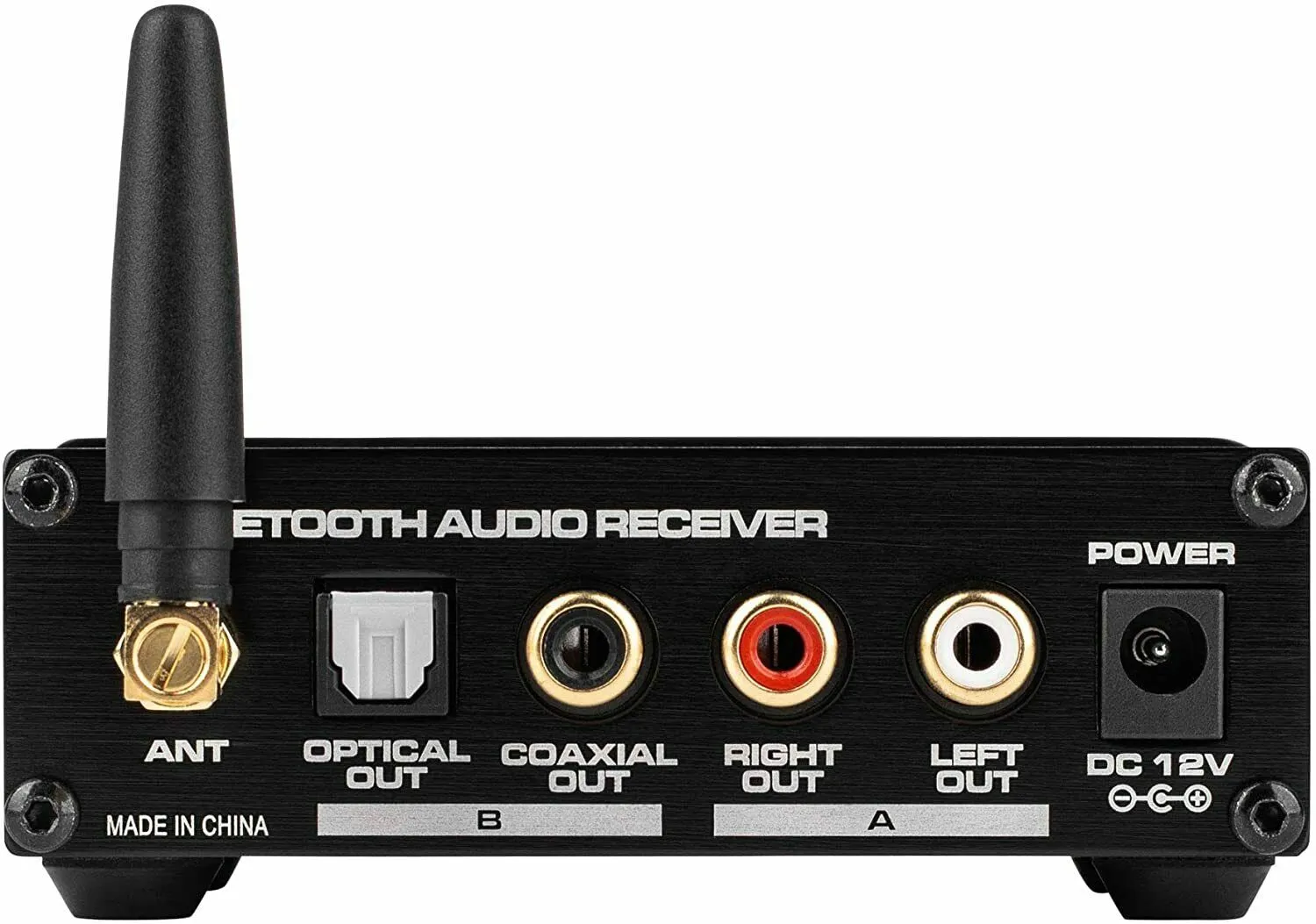 Dayton Audio BTR01 Bluetooth Audio Receiver 24-bit/48 kHz Optical Coaxial RCA