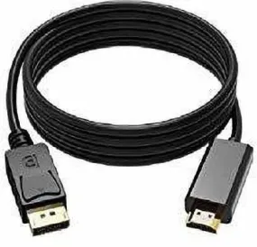 Dealsplant 1.8 Meter Display Male Port to HDMI Male Cable