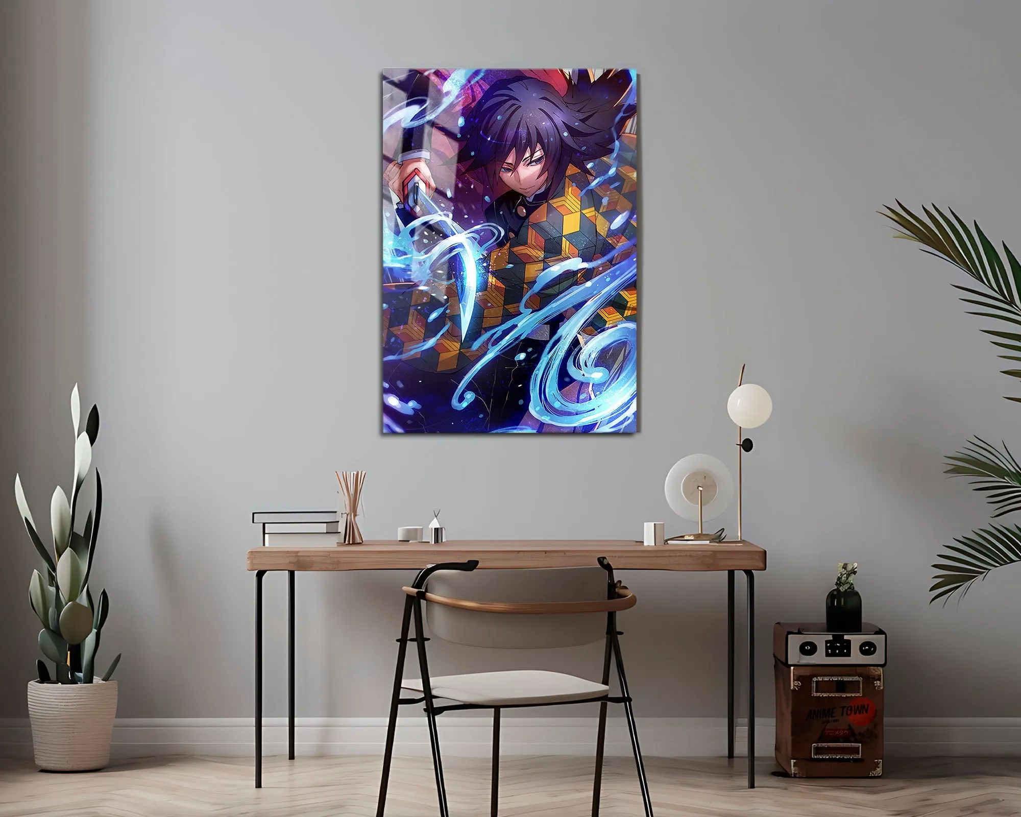 Demon Slayer Giyu Tomioka Water Breathing Metal Poster