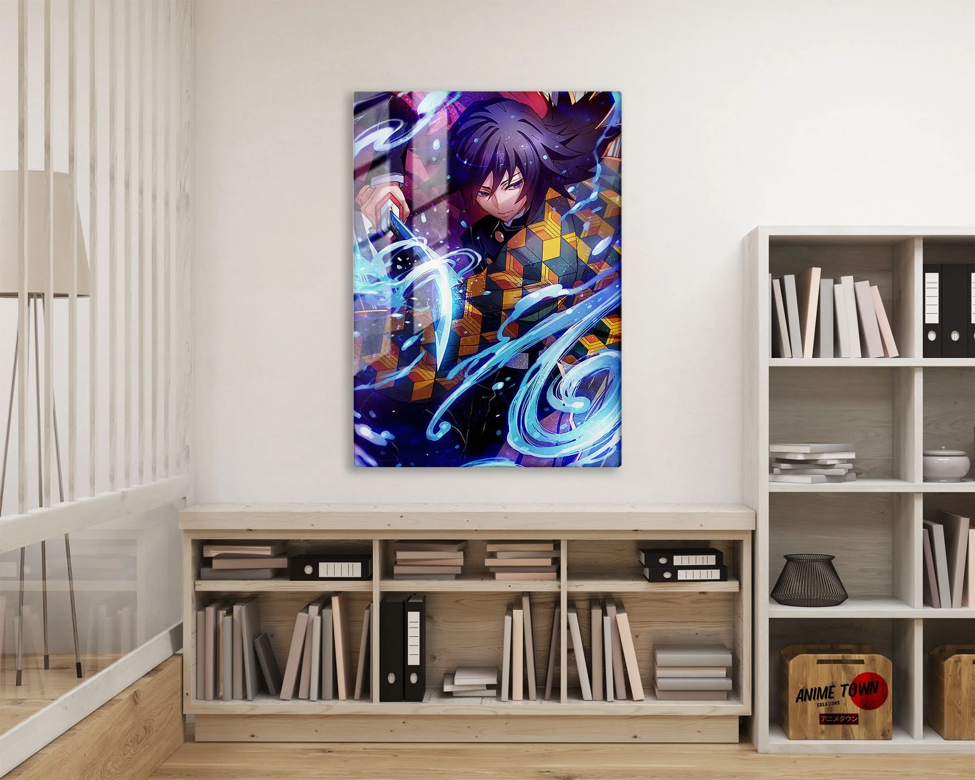 Demon Slayer Giyu Tomioka Water Breathing Metal Poster