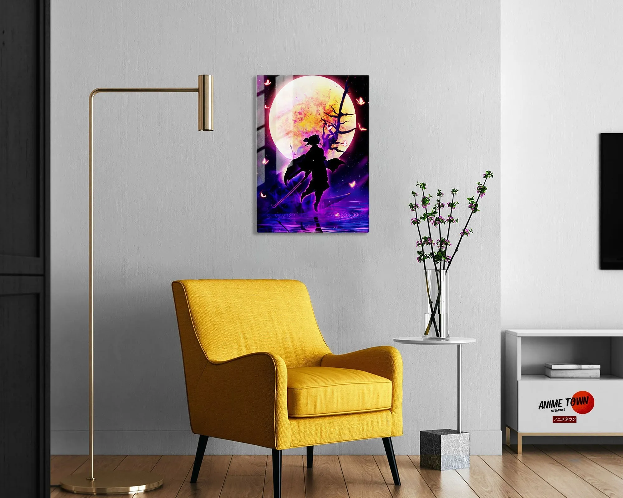 Demon Slayer Shionbu Kocho Moonlight Metal Poster