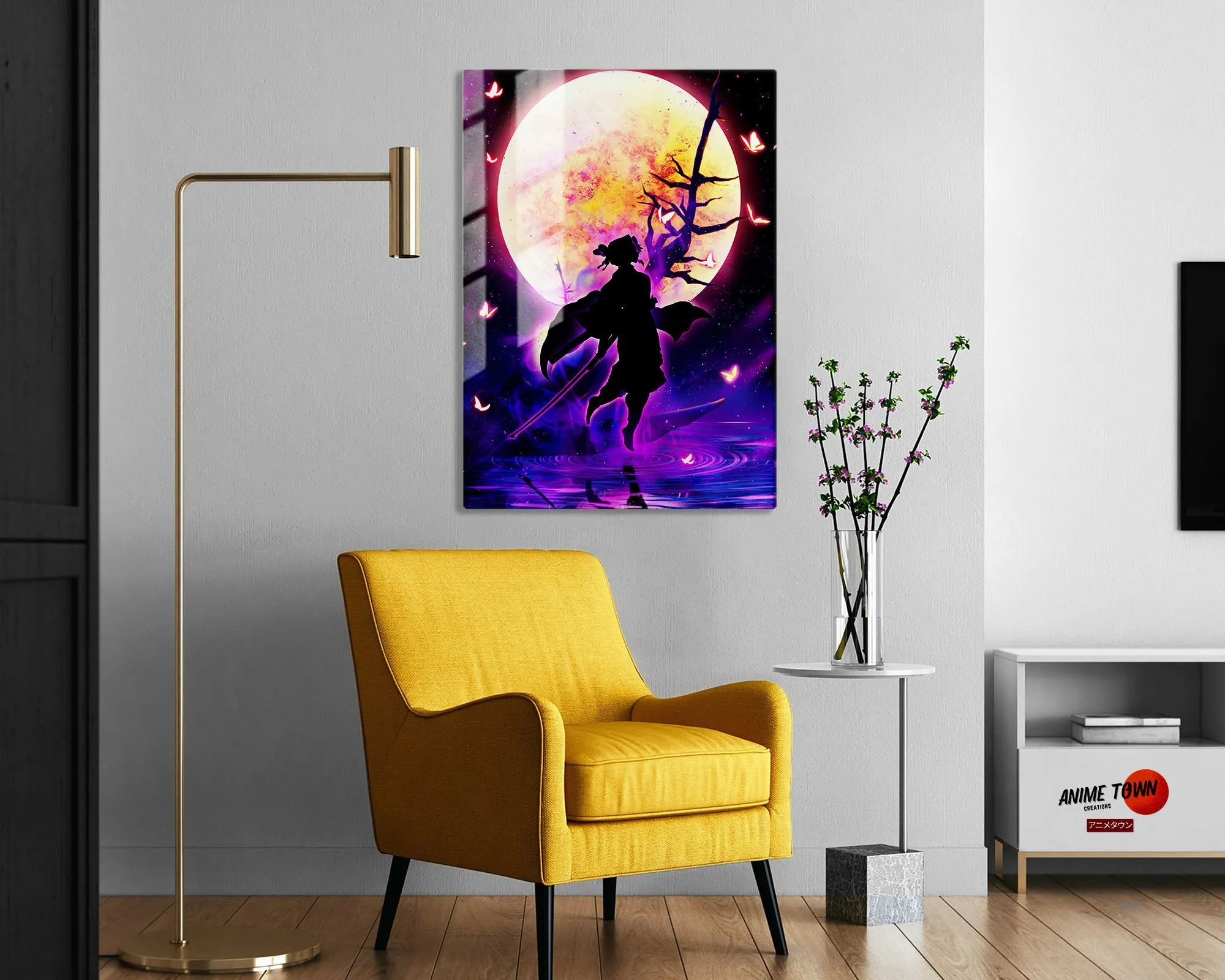 Demon Slayer Shionbu Kocho Moonlight Metal Poster