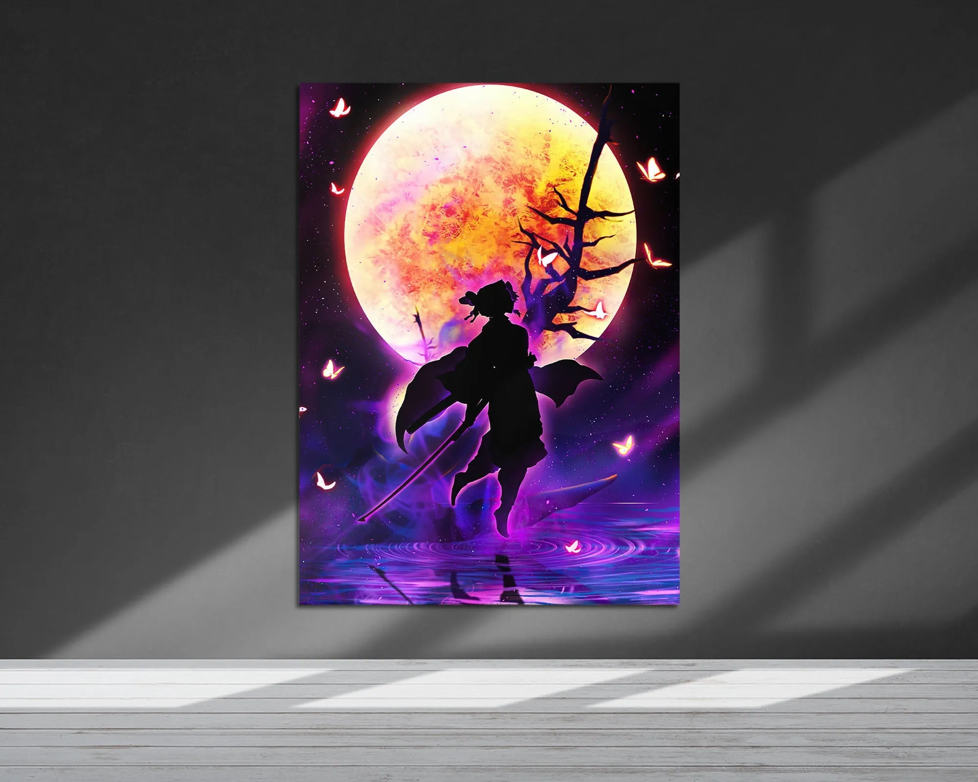 Demon Slayer Shionbu Kocho Moonlight Metal Poster