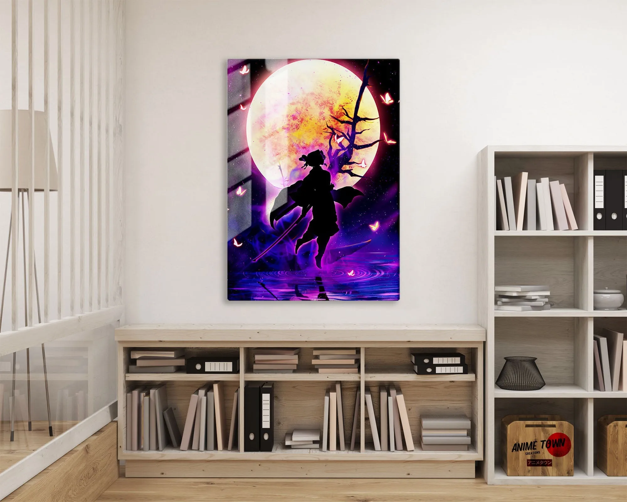 Demon Slayer Shionbu Kocho Moonlight Metal Poster