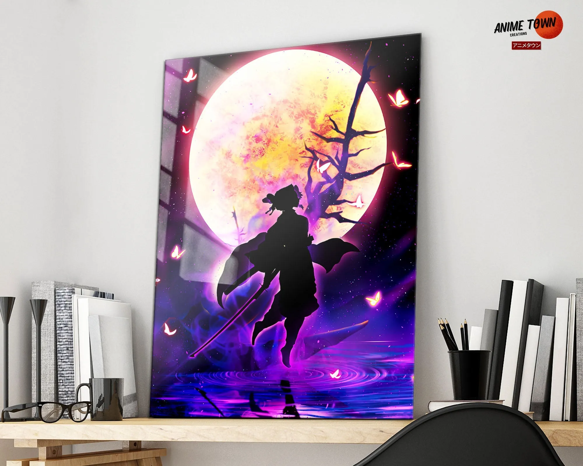Demon Slayer Shionbu Kocho Moonlight Metal Poster