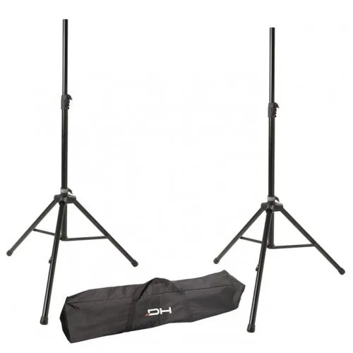 DieHard DHSS50KIT Professional Loudspeaker Stands and Nylon Carrying Bag - 2 Pack