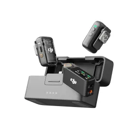 DJI MIC 2 (2 TX   1 RX   Charging Case), All-in-one Wireless Microphone, Intelligent Noise Cancelling