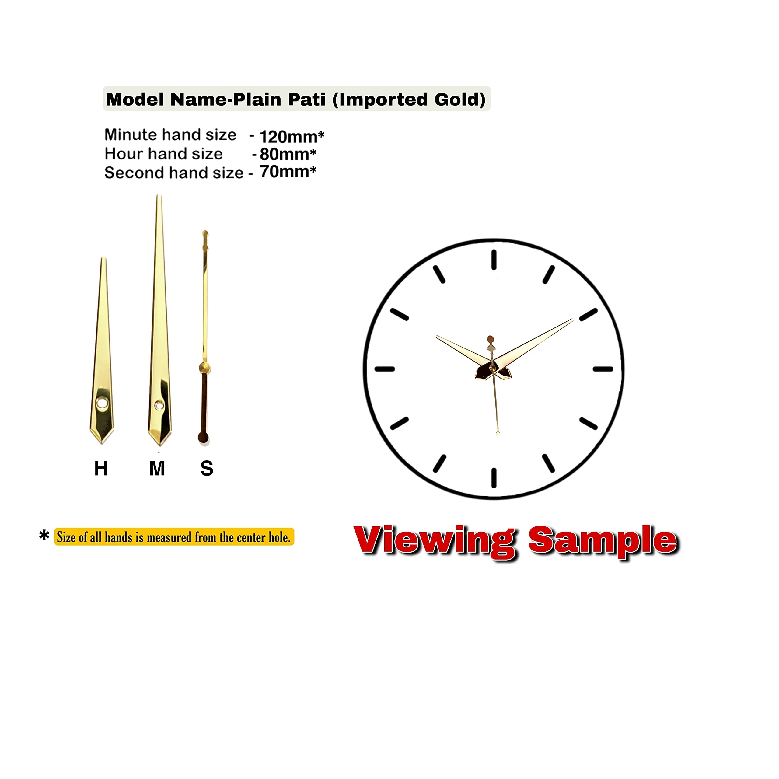 Epoxy Fusion Silent Clock Movement for Wall Clock (12mm) with Imported Needles, Wall Clock Machine, Machine for Wall Clock, Battery Operated Wall Clock Movement (Pack of 2) (Style 1)