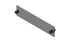 Fiber Adapter Panel, Blank, Off White