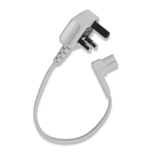 Flexson FLXP1035M1011UK 35cm Mains UK Power Cable for Sonos One, One SL and Play:1 speakers - White