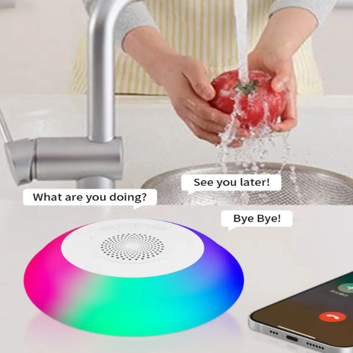 Floatilla Bluetooth LED Enabled Waterproof Speaker For Pools And -Bluetooth Speaker