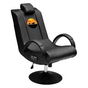 Gaming Chair 100 Pro with Horses Sunset Logo Panel