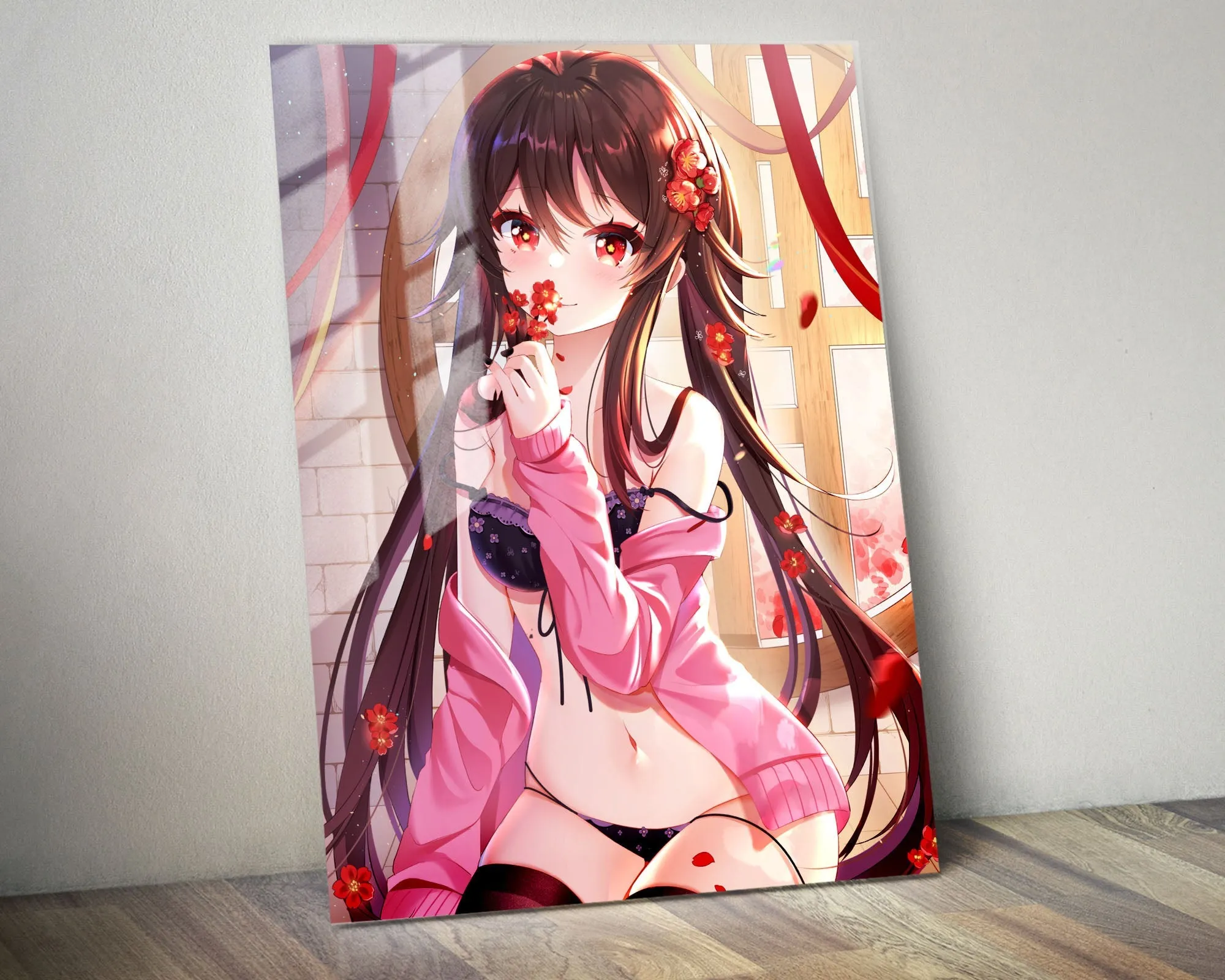Genshin Impact Hu Tao Metal Poster