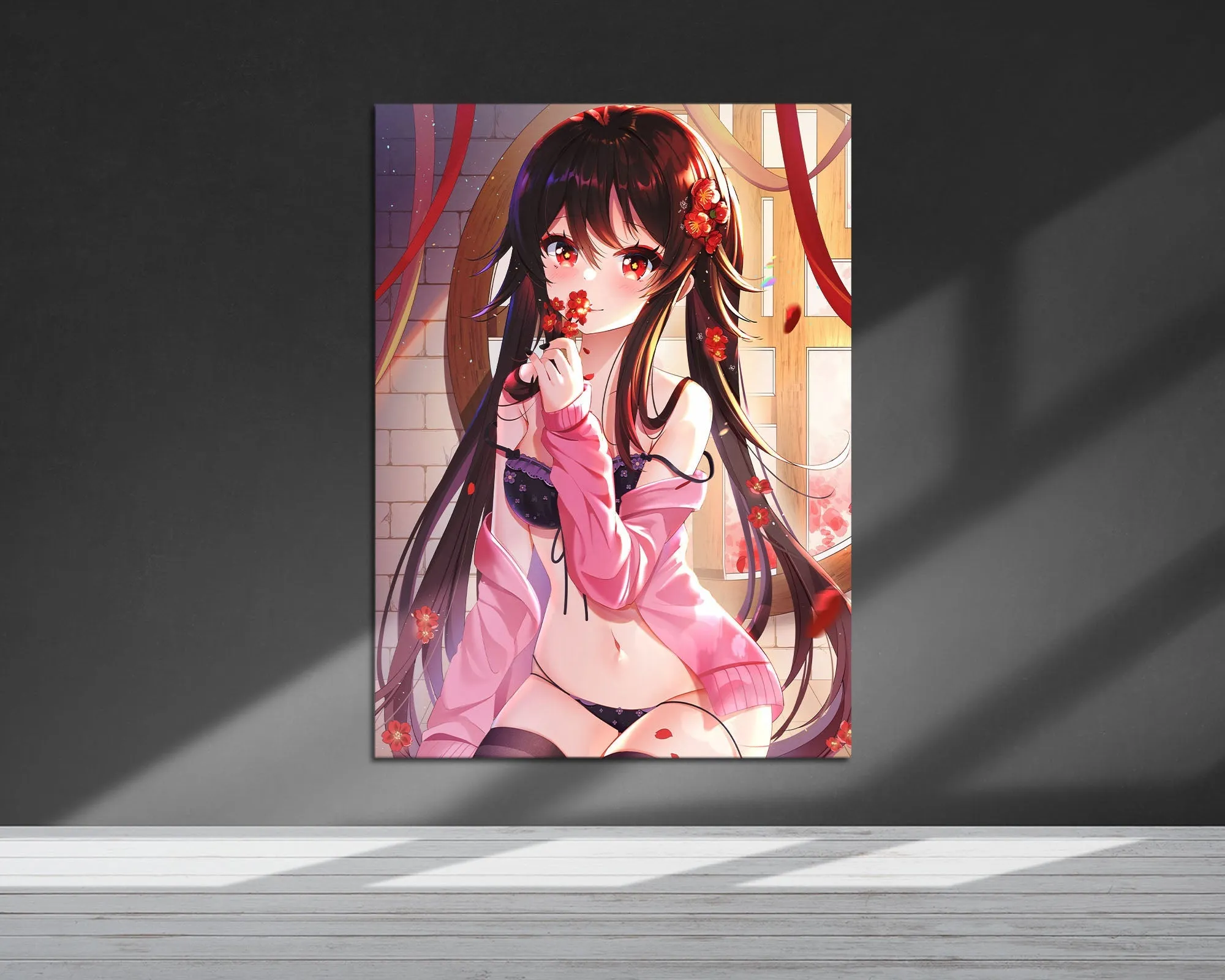 Genshin Impact Hu Tao Metal Poster