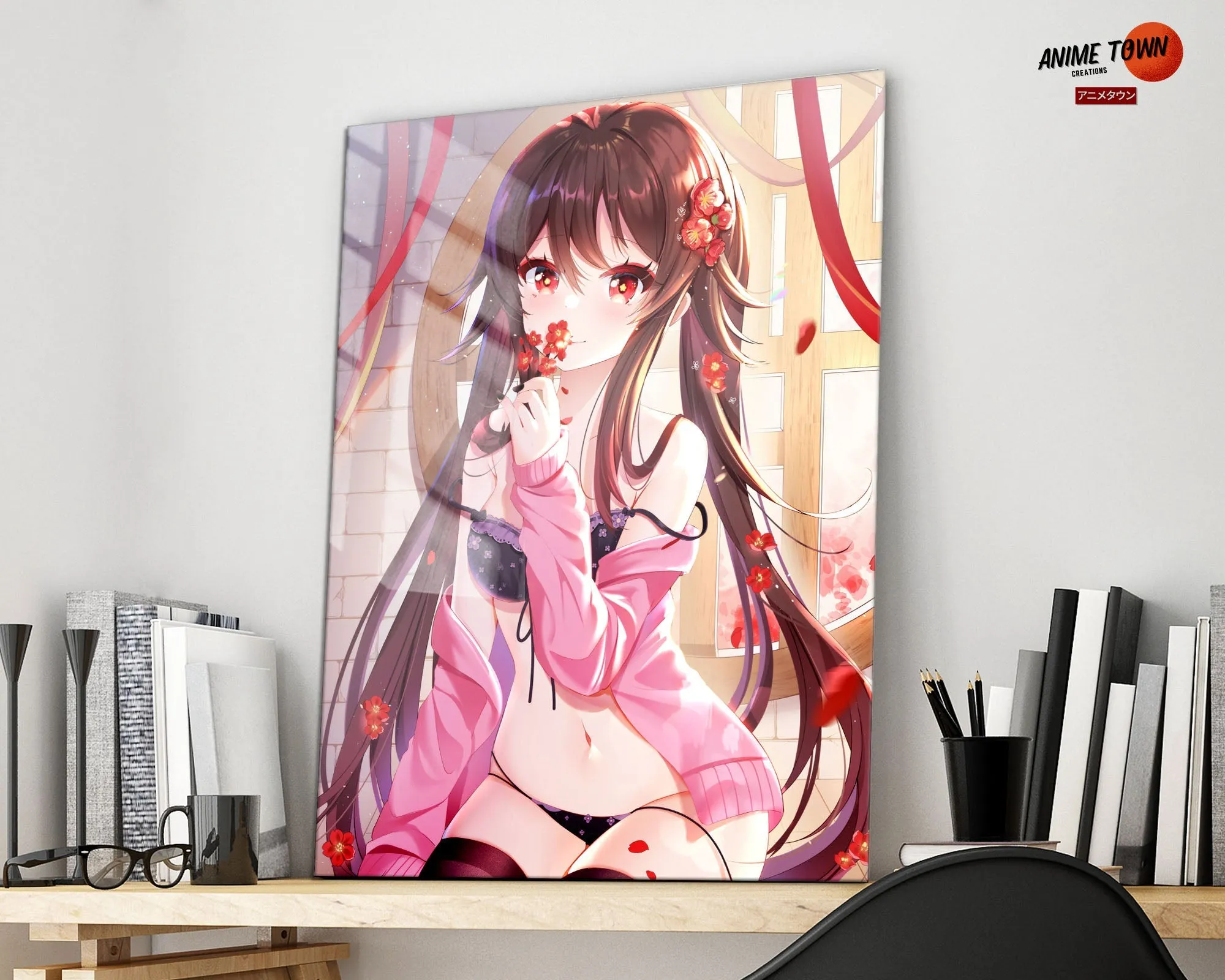 Genshin Impact Hu Tao Metal Poster