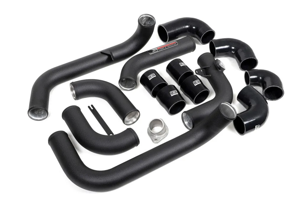 Grimmspeed Front Mount Intercooler Kit BLACK Coated [Inc. Black Piping] - Subaru 08-14 WRX - 090252