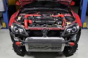 Grimmspeed Front Mount Intercooler Kit [Inc. Red Piping] - Subaru 08-14 STI - 090227