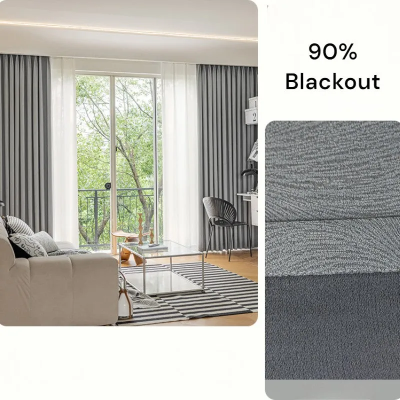Heidi Minimalist Solid Color Blackout Thermal Custom Curtain
