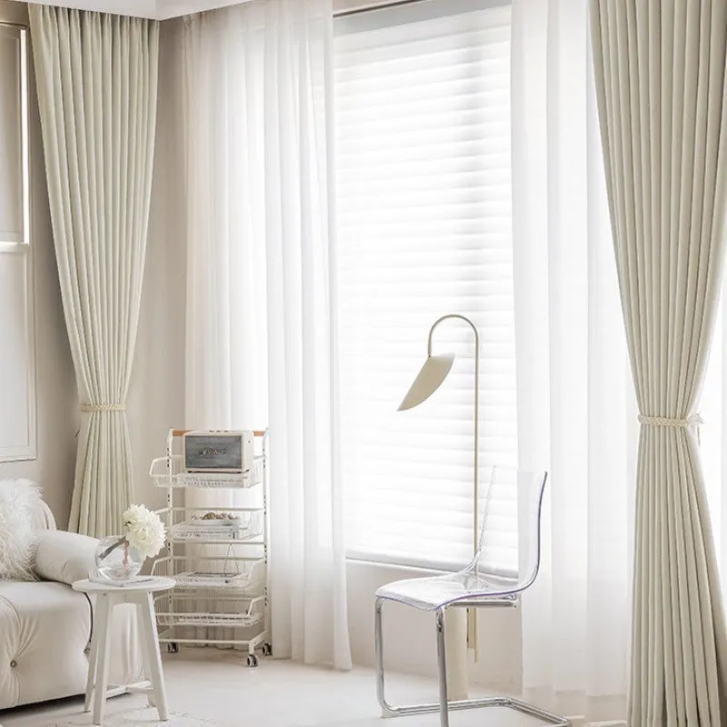 Heidi Minimalist Solid Color Blackout Thermal Custom Curtain