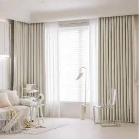 Heidi Minimalist Solid Color Blackout Thermal Custom Curtain