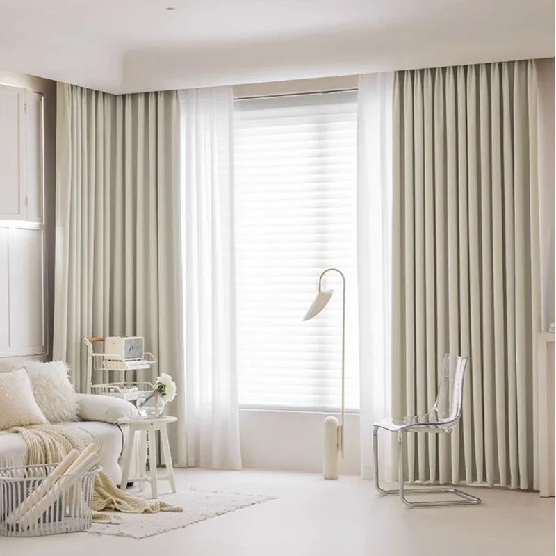 Heidi Minimalist Solid Color Blackout Thermal Custom Curtain