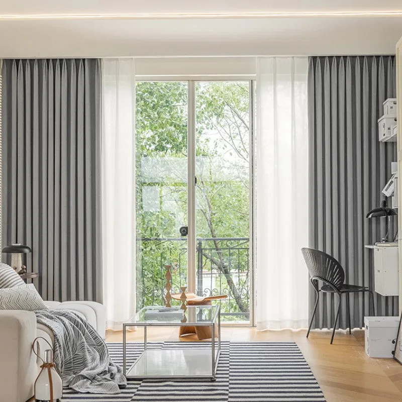 Heidi Minimalist Solid Color Blackout Thermal Custom Curtain
