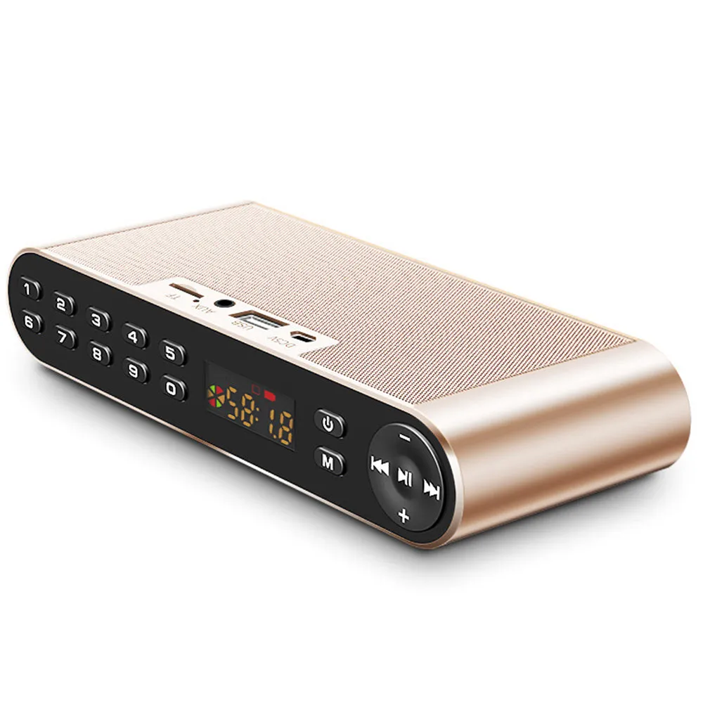 HIFI Bluetooth Speaker Portable Wireless Super Bass Dual Speakers Soundbar with Mic TF FM