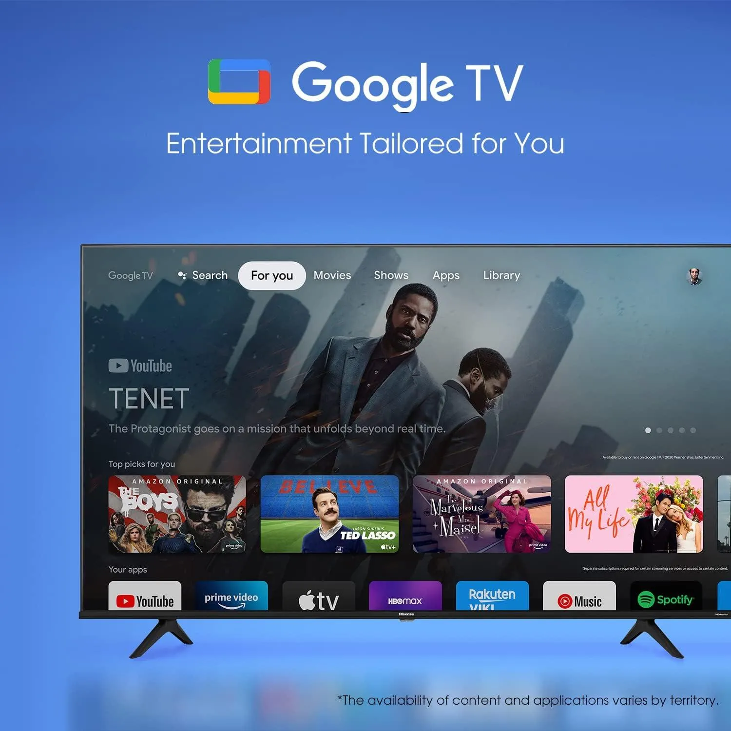 Hisense 50-Inch Class A6 Series 4K UHD Smart Google TV – Stunning Visuals & Smart Entertainment