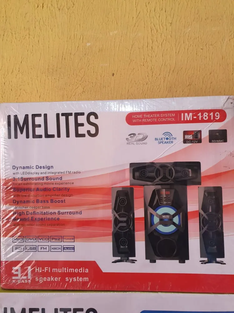 IMELITES IM-1819 3.1Ch Bluetooth Hifi Home Theater - Brand New