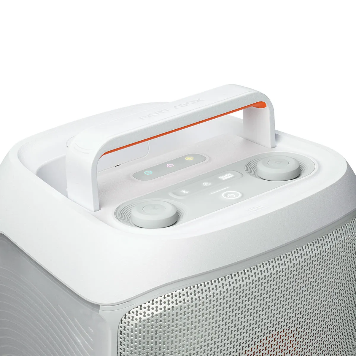 JBL PartyBox Club 120 Portable Party Speaker with gSport Cargo Sleeve (White)