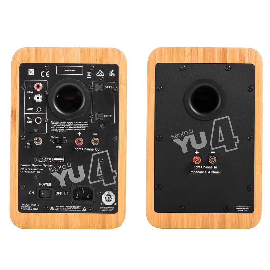 Kanto YU4 Powered Bookshelf Speakers