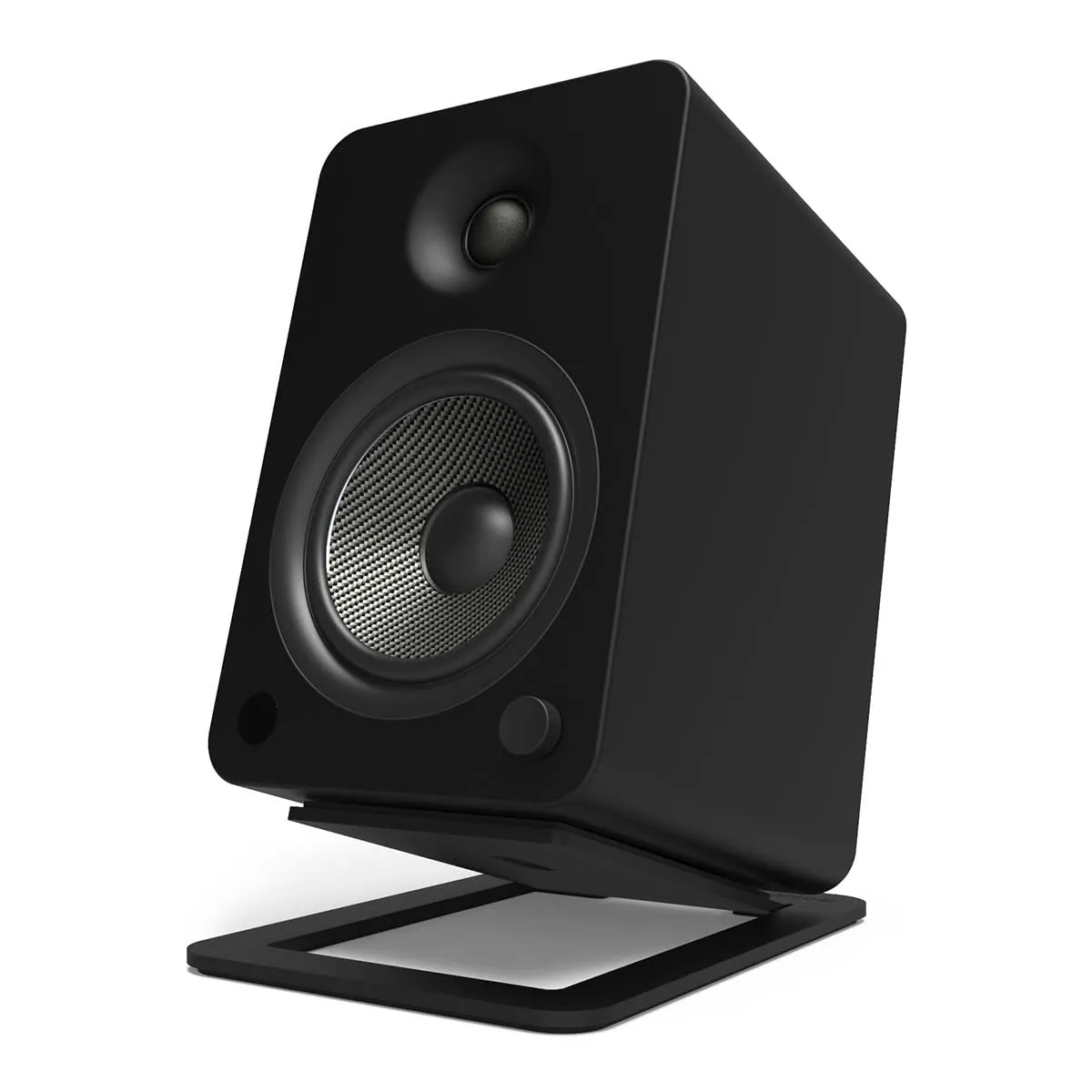 Kanto YUP6 Passive Bookshelf Speakers with S6 Speaker Stands - Pair (Black)
