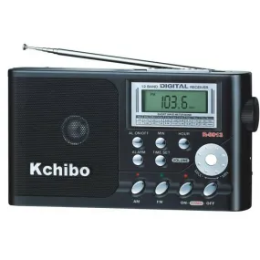 KCHIBO -  AM / FM Radio Portable with Alarm Black
