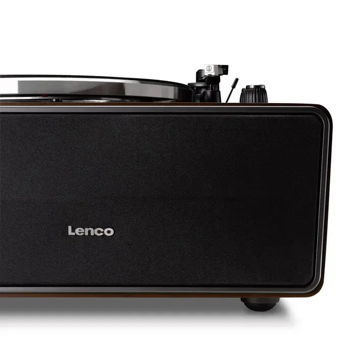 Lenco LS470WA Turntable With Built-In Speakers And Bluetooth, Dark Walnut