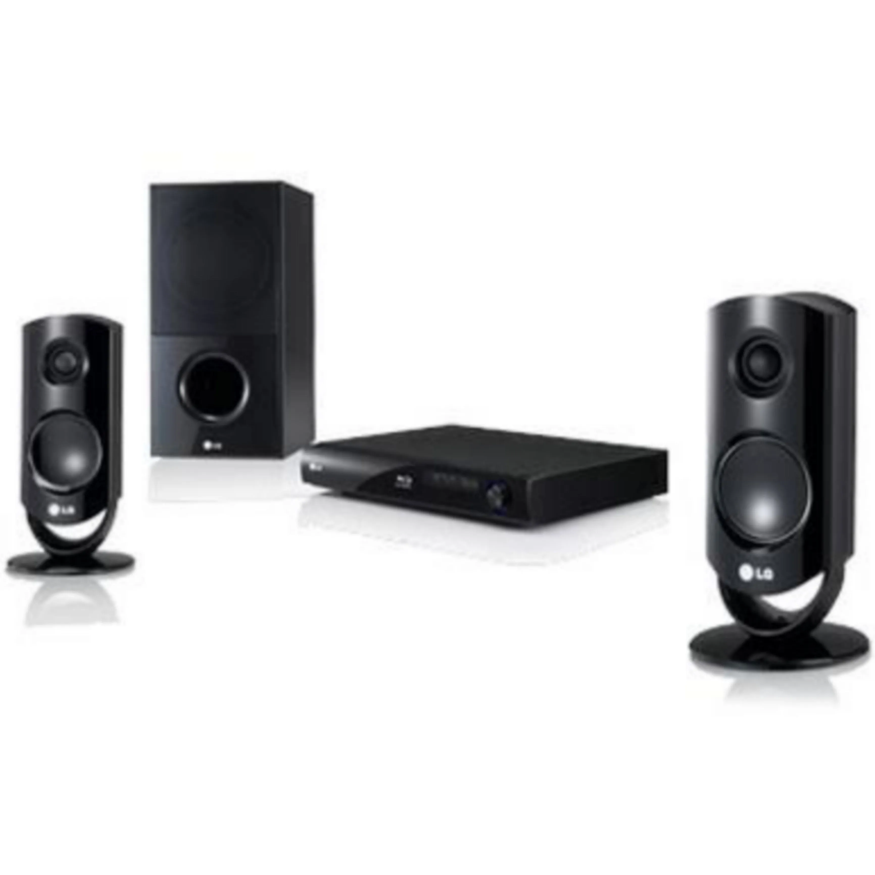 LG HB44S 2.1Ch 400W 3D Blu-ray DVD Home Theater System (USB, FM, Aux, HDMI Out) - Foreign Used