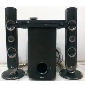 LG HT805VM 2.1Ch 440W Tall Boy DVD Home Theater System (USB, FM, Aux, HDMI Out) - Foreign Used