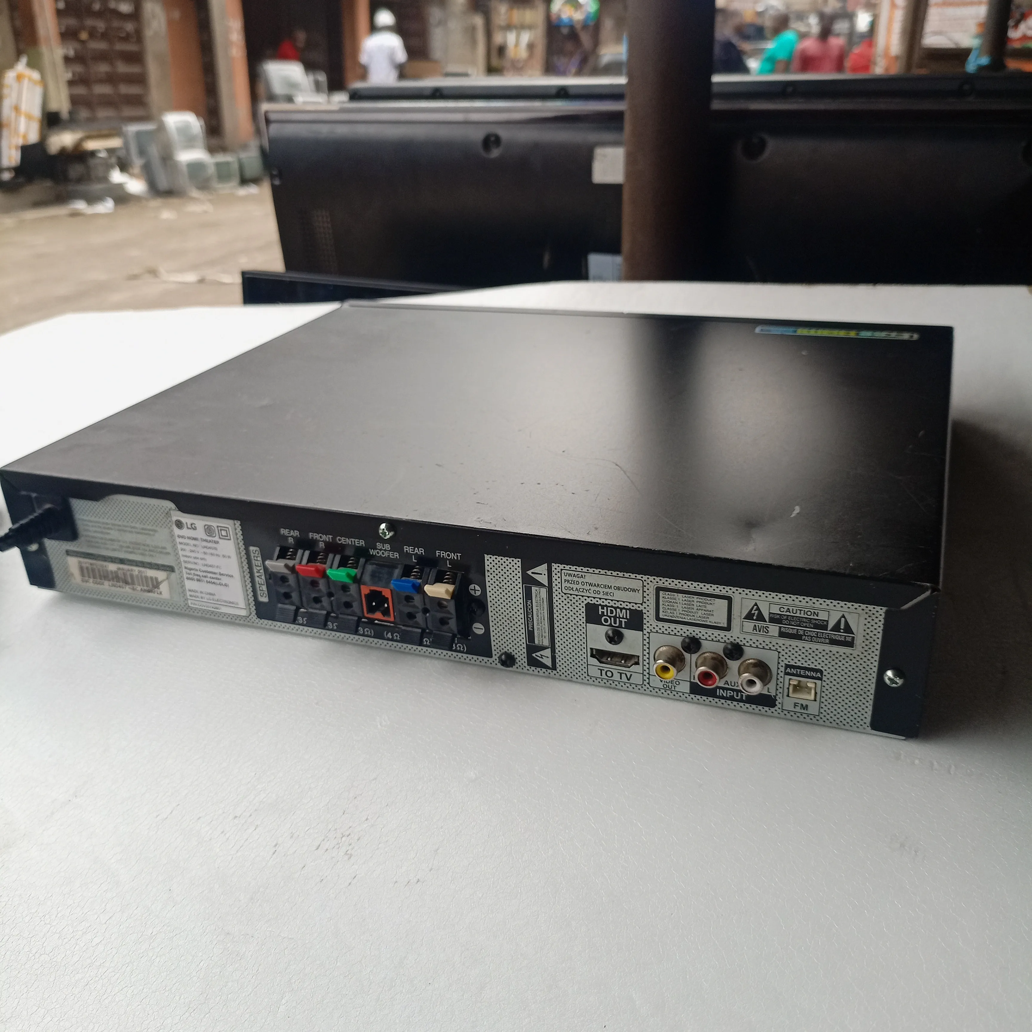 LG LHD457B 5.1Ch 330Watts Bluetooth DVD Home Theater Machine Head - London Used