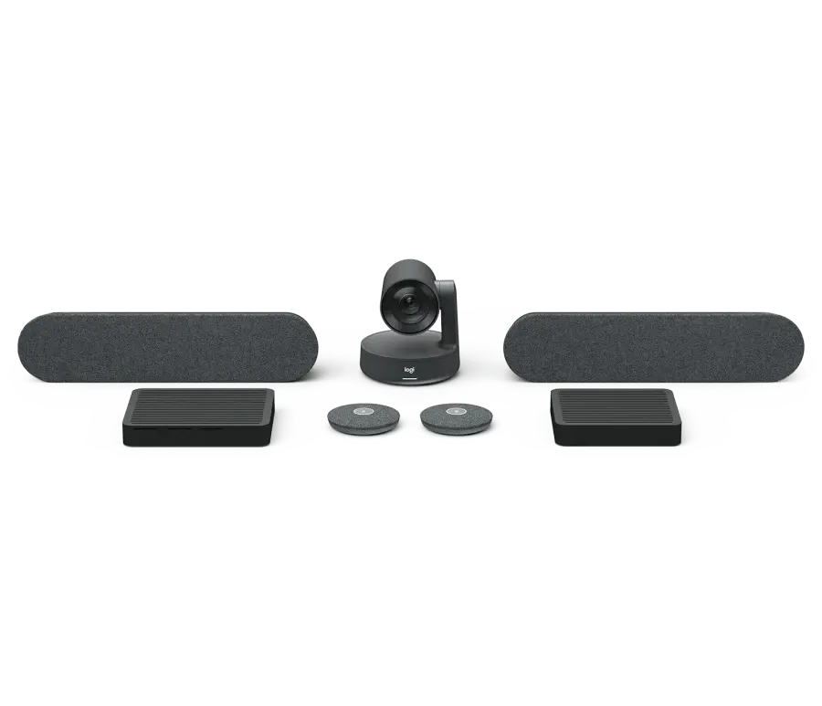 Logitech Rally Plus Premier modular video conferencing system for large and extra large rooms for (Upto 20 People)