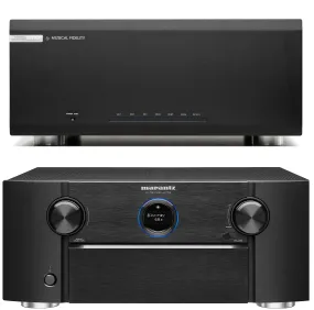 Marantz AV7706 11.2 Channel AV Surround Pre-Amplifier and Musical Fidelity M6X 250.11 11 Channel Power Amplifier Bundle