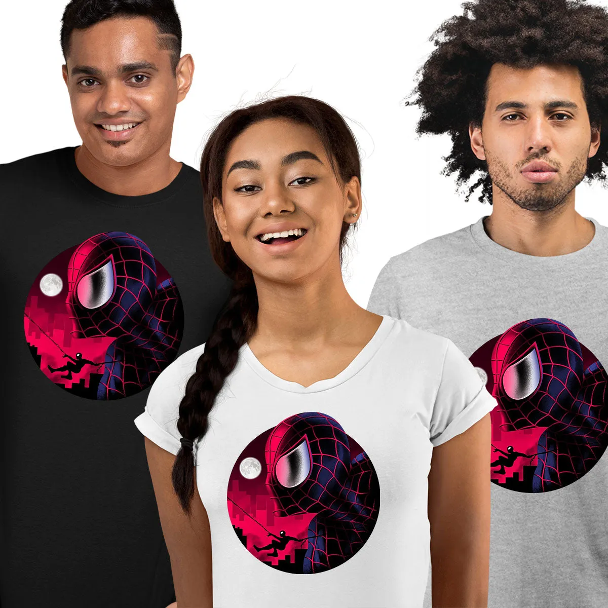 Marvel Comics Spider-Man Into The Spider-Verse Graphic Art T-shirt