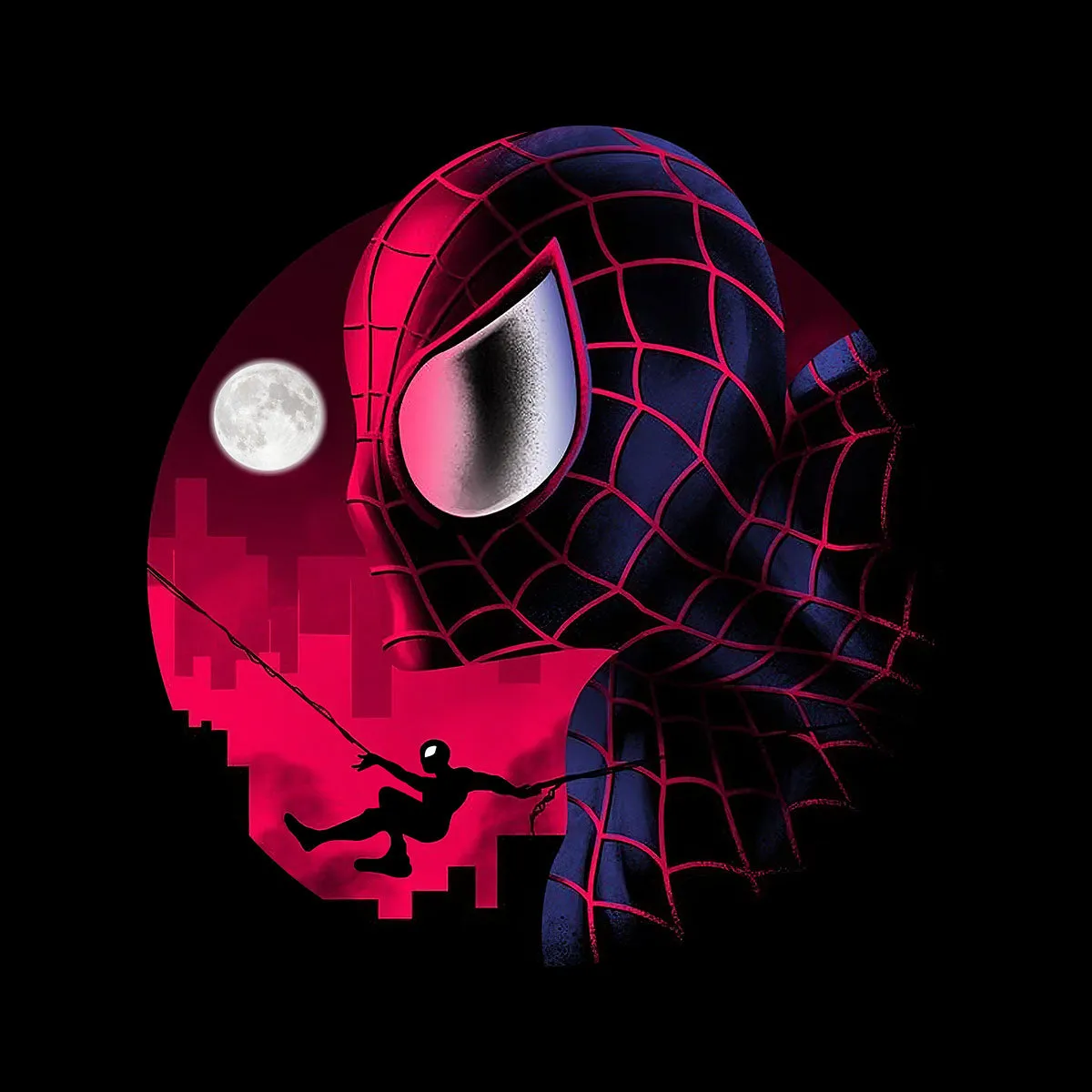 Marvel Comics Spider-Man Into The Spider-Verse Graphic Art T-shirt
