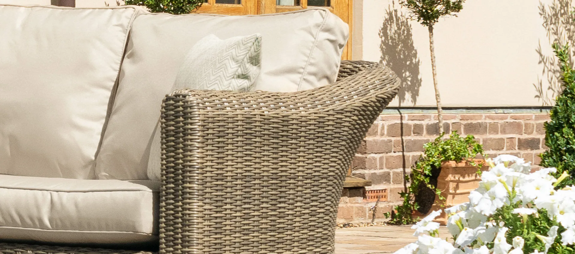 Maze Winchester Large Corner Sofa Set With Fire Pit Table