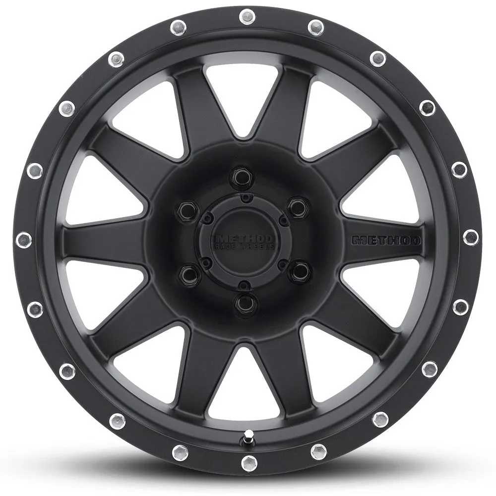 Method Rim Wheel, "The Standard" Matte Black - 17x7.5