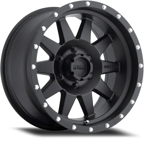 Method Rim Wheel, "The Standard" Matte Black - 17x7.5