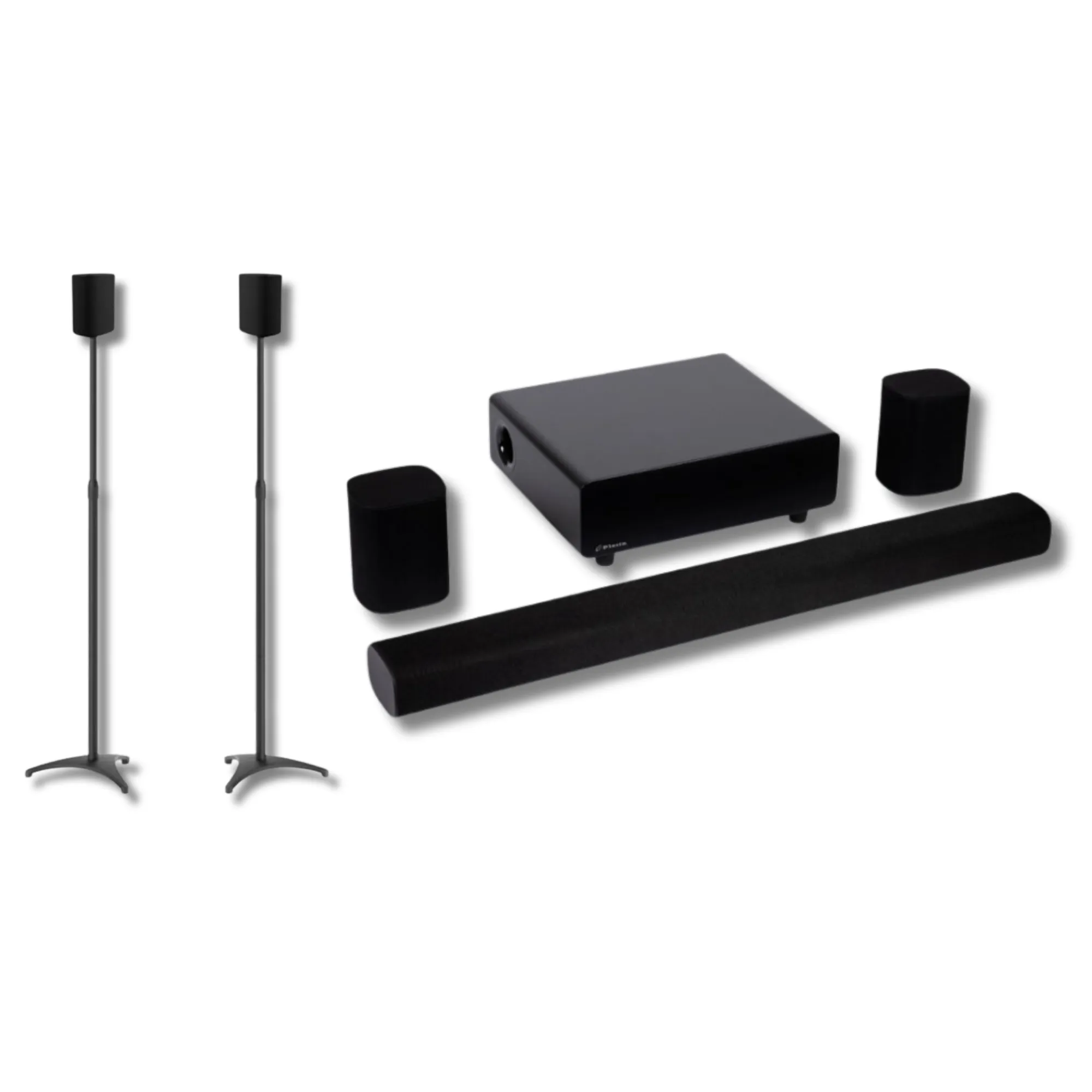 Milan 5.1.4 Soundbar   Speaker Stands